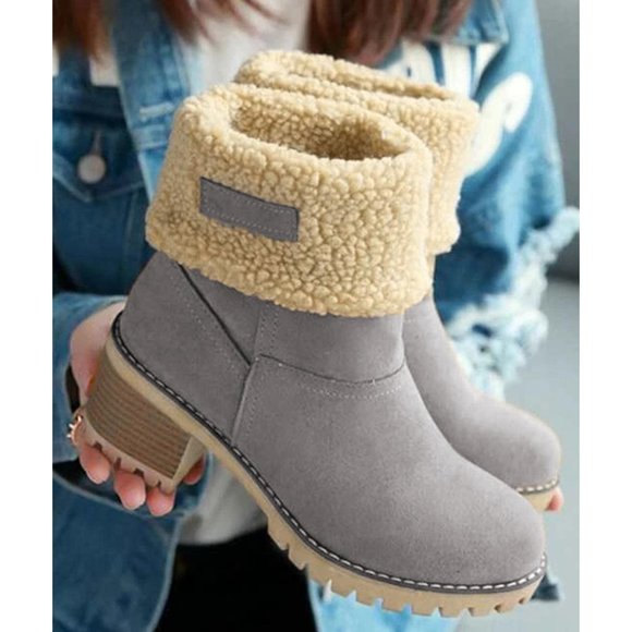 Azura Exchange Fleece Lined Winter Boots - Picture 2 of 6